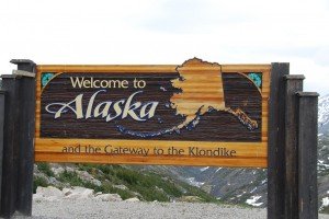 Alaska Cruise - Skagway - Welcome to Alaska Sign