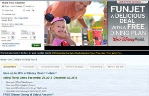 Free Disney Dining 2013