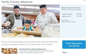 Disney Family Culinary Adventure