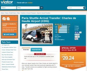 Viator Paris Shuttle