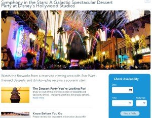 Disney Symphony in the Stars Dessert Party