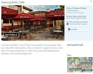 Disney Starring Rolls Cafe