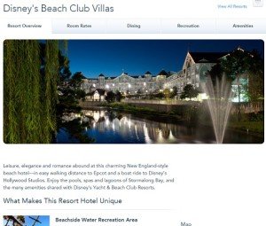 Disneys Beach Club Villas