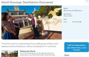 World Showcase Destinations Discovered